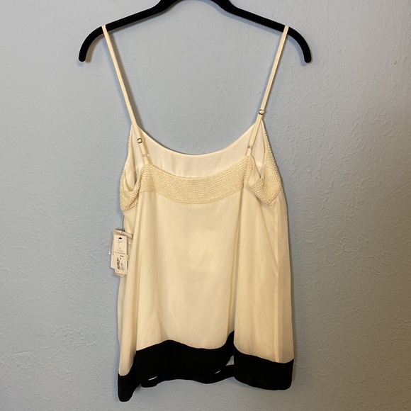 Joie Womens Size Medium Elvire Porcelain Beaded White Camisole 100% Silk NWT - Picture 5 of 15